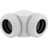 Corsair CX-9052027-WW parte e accessorio del sistema di raffreddamento del computer Guarnizione, Connessione bianco, Guarnizione, Ottone, Bianco, 1/4", 90°, 1,2 cm