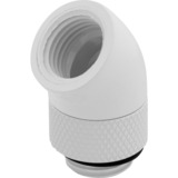 Corsair CX-9055007-WW parte e accessorio del sistema di raffreddamento del computer Guarnizione, Connessione bianco, Guarnizione, Ottone, Bianco, 1/4", 45°, Liquido