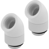 Corsair CX-9055007-WW parte e accessorio del sistema di raffreddamento del computer Guarnizione, Connessione bianco, Guarnizione, Ottone, Bianco, 1/4", 45°, Liquido