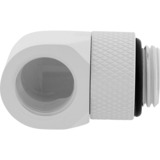 Corsair CX-9055014-WW parte e accessorio del sistema di raffreddamento del computer Guarnizione, Connessione bianco, Guarnizione, Ottone, Bianco, 1/4", 90°, Liquido