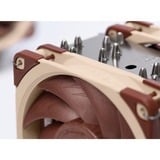 Noctua NH-U12A sistema di raffreddamento per computer Processore Refrigeratore 12 cm Beige, Marrone, Argento 1 pz, raffreddamento CPU  Refrigeratore, 12 cm, 450 Giri/min, 2000 Giri/min, 22,6 dB, 102,1 m³/h