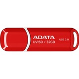 ADATA 32GB DashDrive UV150 unità flash USB USB tipo A 3.2 Gen 1 (3.1 Gen 1) Rosso, Chiavetta USB rosso, 32 GB, USB tipo A, 3.2 Gen 1 (3.1 Gen 1), Cuffia, 9 g, Rosso