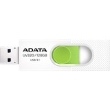 ADATA UV320 unità flash USB 128 GB USB tipo A 3.2 Gen 1 (3.1 Gen 1) Verde, Bianco, Chiavetta USB bianco/Verde, 128 GB, USB tipo A, 3.2 Gen 1 (3.1 Gen 1), Lamina di scorrimento, 7,9 g, Verde, Bianco