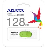 ADATA UV320 unità flash USB 128 GB USB tipo A 3.2 Gen 1 (3.1 Gen 1) Verde, Bianco, Chiavetta USB bianco/Verde, 128 GB, USB tipo A, 3.2 Gen 1 (3.1 Gen 1), Lamina di scorrimento, 7,9 g, Verde, Bianco