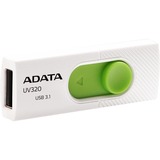 ADATA UV320 unità flash USB 32 GB USB tipo A 3.2 Gen 1 (3.1 Gen 1) Verde, Bianco, Chiavetta USB bianco/Verde, 32 GB, USB tipo A, 3.2 Gen 1 (3.1 Gen 1), Lamina di scorrimento, 7,9 g, Verde, Bianco