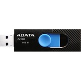 ADATA UV320 unità flash USB 64 GB USB tipo A 3.2 Gen 1 (3.1 Gen 1) Nero, Blu, Chiavetta USB Nero/Blu, 64 GB, USB tipo A, 3.2 Gen 1 (3.1 Gen 1), Lamina di scorrimento, 7,9 g, Nero, Blu