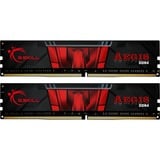 G.Skill G.Skill Aegis 16 GB DDR4-2666 Kit, Memoria Nero, 16 GB, 2 x 8 GB, DDR4, 2666 MHz, 288-pin DIMM