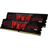 G.Skill G.Skill Aegis 16 GB DDR4-2666 Kit, Memoria Nero, 16 GB, 2 x 8 GB, DDR4, 2666 MHz, 288-pin DIMM