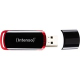 Intenso 32GB USB2.0 unità flash USB USB tipo A 2.0 Nero, Rosso, Chiavetta USB Nero/Rosso, 32 GB, USB tipo A, 2.0, 28 MB/s, Cuffia, Nero, Rosso