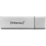 Intenso Alu Line unità flash USB 64 GB USB tipo A 2.0 Argento, Chiavetta USB argento, 64 GB, USB tipo A, 2.0, 28 MB/s, Cuffia, Argento
