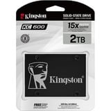 Kingston Drive SSD KC600 SATA3 2,5" 2048G, Disco a stato solido Nero, 5" 2048G, 2 TB, 2.5", 550 MB/s, 6 Gbit/s