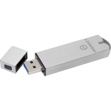 Kingston IronKey 128GB Basic S1000 Encrypted USB 3.0 FIPS 140-2 Level 3, Chiavetta USB 128 GB, USB tipo A, 3.2 Gen 1 (3.1 Gen 1), 230 MB/s, Cuffia, Argento
