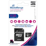 MediaRange 4 GB microSDHC, Scheda di memoria Nero