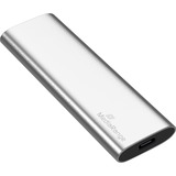 MediaRange MR1101 unità esterna a stato solido 240 GB Argento, Disco a stato solido argento, 240 GB, M.2, USB tipo-C, 3.2 Gen 2 (3.1 Gen 2), 450 MB/s, Argento