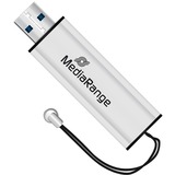 MediaRange MR918 unità flash USB 128 GB USB Type-A / Micro-USB 3.2 Gen 1 (3.1 Gen 1) Nero, Argento, Chiavetta USB argento/Nero, 128 GB, USB Type-A / Micro-USB, 3.2 Gen 1 (3.1 Gen 1), 80 MB/s, Lamina di scorrimento, Nero, Argento
