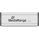 MediaRange MR918 unità flash USB 128 GB USB Type-A / Micro-USB 3.2 Gen 1 (3.1 Gen 1) Nero, Argento, Chiavetta USB argento/Nero, 128 GB, USB Type-A / Micro-USB, 3.2 Gen 1 (3.1 Gen 1), 80 MB/s, Lamina di scorrimento, Nero, Argento