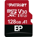 Patriot PEF128GEP31MCX memoria flash 128 GB MicroSDXC Classe 10, Scheda di memoria Nero/Rosso, 128 GB, MicroSDXC, Classe 10, 100 MB/s, 80 MB/s, Class 3 (U3)