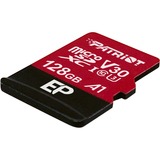 Patriot PEF128GEP31MCX memoria flash 128 GB MicroSDXC Classe 10, Scheda di memoria Nero/Rosso, 128 GB, MicroSDXC, Classe 10, 100 MB/s, 80 MB/s, Class 3 (U3)
