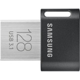 Samsung Flash Drive FIT Plus 128 GB, Chiavetta USB Nero, 128 GB, USB tipo A, 3.2 Gen 1 (3.1 Gen 1), 400 MB/s, Senza coperchio, Grigio, Argento