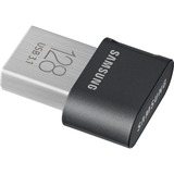 Samsung Flash Drive FIT Plus 128 GB, Chiavetta USB Nero, 128 GB, USB tipo A, 3.2 Gen 1 (3.1 Gen 1), 400 MB/s, Senza coperchio, Grigio, Argento