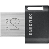 Samsung Flash Drive FIT Plus 64 GB, Chiavetta USB Nero, 64 GB, USB tipo A, 3.2 Gen 1 (3.1 Gen 1), 300 MB/s, Senza coperchio, Grigio, Argento