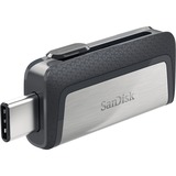 SanDisk Ultra Dual Drive USB Type-C unità flash USB 32 GB USB Type-A / USB Type-C 3.2 Gen 1 (3.1 Gen 1) Nero, Argento, Chiavetta USB 32 GB, USB Type-A / USB Type-C, 3.2 Gen 1 (3.1 Gen 1), Lamina di scorrimento, 9,1 g, Nero, Argento