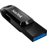 SanDisk Ultra Dual Drive unità flash USB 128 GB USB Type-A / USB Type-C 3.2 Gen 1 (3.1 Gen 1) Nero, Argento, Chiavetta USB Nero, 128 GB, USB Type-A / USB Type-C, 3.2 Gen 1 (3.1 Gen 1), 150 MB/s, Lamina di scorrimento, Nero, Argento