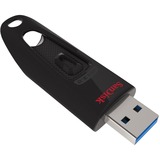SanDisk Ultra unità flash USB 256 GB USB tipo A 3.2 Gen 1 (3.1 Gen 1) Nero, Chiavetta USB Nero/Rosso, 256 GB, USB tipo A, 3.2 Gen 1 (3.1 Gen 1), 100 MB/s, Lamina di scorrimento, Nero