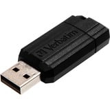 Verbatim PinStripe 3.0 - Memoria USB 3.0 da 16 GB  - Nero, Chiavetta USB Nero, 16 GB, USB tipo A, 3.2 Gen 1 (3.1 Gen 1), Lamina di scorrimento, 7 g, Nero