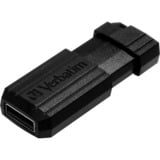 Verbatim PinStripe 3.0 - Memoria USB 3.0 da 16 GB  - Nero, Chiavetta USB Nero, 16 GB, USB tipo A, 3.2 Gen 1 (3.1 Gen 1), Lamina di scorrimento, 7 g, Nero