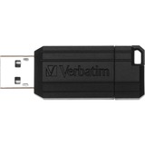 Verbatim PinStripe 3.0 - Memoria USB 3.0 da 16 GB  - Nero, Chiavetta USB Nero, 16 GB, USB tipo A, 3.2 Gen 1 (3.1 Gen 1), Lamina di scorrimento, 7 g, Nero
