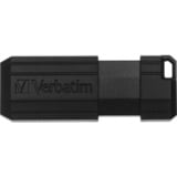 Verbatim PinStripe 3.0 - Memoria USB 3.0 da 16 GB  - Nero, Chiavetta USB Nero, 16 GB, USB tipo A, 3.2 Gen 1 (3.1 Gen 1), Lamina di scorrimento, 7 g, Nero