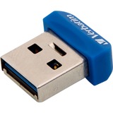 Verbatim Store 'n' Stay NANO - Memoria USB 3.0 da 32 GB - Blu, Chiavetta USB blu, 32 GB, USB tipo A, 3.2 Gen 1 (3.1 Gen 1), Cuffia, 3 g, Blu