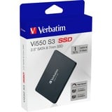 Verbatim Vi550 S3 SSD 1TB, Disco a stato solido Nero, 1 TB, 2.5", 520 MB/s
