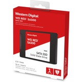 WD Red SA500 2.5" 1000 GB Serial ATA III 3D NAND, Disco a stato solido 1000 GB, 2.5", 530 MB/s, 6 Gbit/s