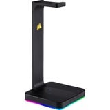 Corsair ST100 RGB Premium Cuffia Nero, Supporto Nero, Cuffia, Interno, Nero