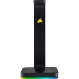 Corsair ST100 RGB Premium Cuffia Nero, Supporto Nero, Cuffia, Interno, Nero