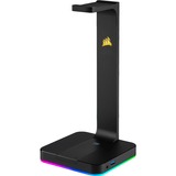 Corsair ST100 RGB Premium Cuffia Nero, Supporto Nero, Cuffia, Interno, Nero