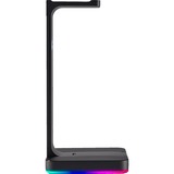 Corsair ST100 RGB Premium Cuffia Nero, Supporto Nero, Cuffia, Interno, Nero