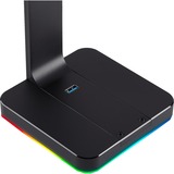 Corsair ST100 RGB Premium Cuffia Nero, Supporto Nero, Cuffia, Interno, Nero