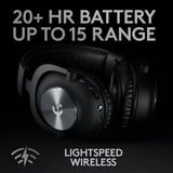 Logitech Pro X Cuffia Padiglione auricolare Nero, Cuffia da gioco Nero, Cuffia, Padiglione auricolare, Giocare, Nero, Stereofonico, Manopola