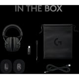 Logitech Pro X Cuffia Padiglione auricolare Nero, Cuffia da gioco Nero, Cuffia, Padiglione auricolare, Giocare, Nero, Stereofonico, Manopola