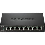 D-Link DES-108 Nero, Interruttore Nero, Full duplex