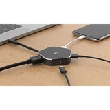 D-Link DUB-M420 replicatore di porte e docking station per laptop Cablato Thunderbolt 3 Alluminio, Nero, Hub USB Nero/Argento, Cablato, Thunderbolt 3, 60 W, Alluminio, Nero, 5 Gbit/s, 4096 x 2160 Pixel