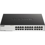 D-Link GO-SW-24G Non gestito L2 Gigabit Ethernet (10/100/1000) 1U Nero, Interruttore Nero, Non gestito, L2, Gigabit Ethernet (10/100/1000), Full duplex, Montaggio rack, 1U