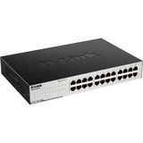 D-Link GO-SW-24G Non gestito L2 Gigabit Ethernet (10/100/1000) 1U Nero, Interruttore Nero, Non gestito, L2, Gigabit Ethernet (10/100/1000), Full duplex, Montaggio rack, 1U