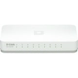 D-Link GO-SW-8E/E switch di rete Non gestito Fast Ethernet (10/100) Bianco, Interruttore bianco, Non gestito, Fast Ethernet (10/100), Full duplex