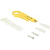 DeLOCK 87292 pezzo di pannello, Patch Panel grigio, RJ-45, LSA, Grigio, Metallo, Montaggio a muro, 218 mm, 44,2 mm