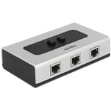 DeLOCK 87673 hub di interfaccia 1000 Mbit/s Nero, Grigio, Interruttore grigio/Nero, RJ-45, 1000 Mbit/s, Nero, Grigio, Plastica, 68 mm, 112 mm