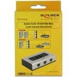 DeLOCK 87673 hub di interfaccia 1000 Mbit/s Nero, Grigio, Interruttore grigio/Nero, RJ-45, 1000 Mbit/s, Nero, Grigio, Plastica, 68 mm, 112 mm